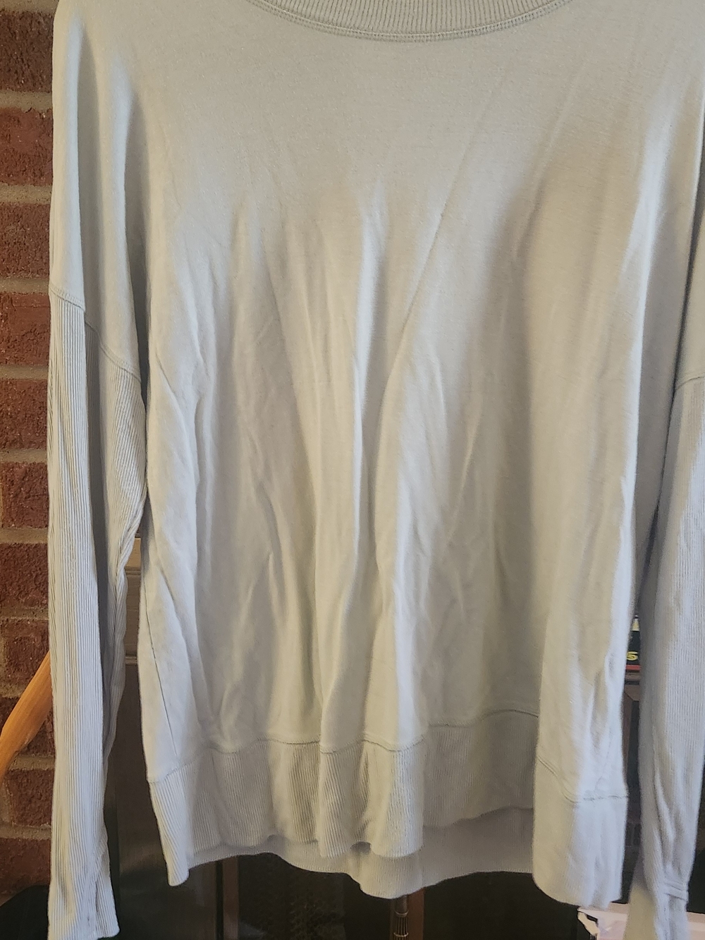 Women's Lightweight Crewneck Pullover - Light Green